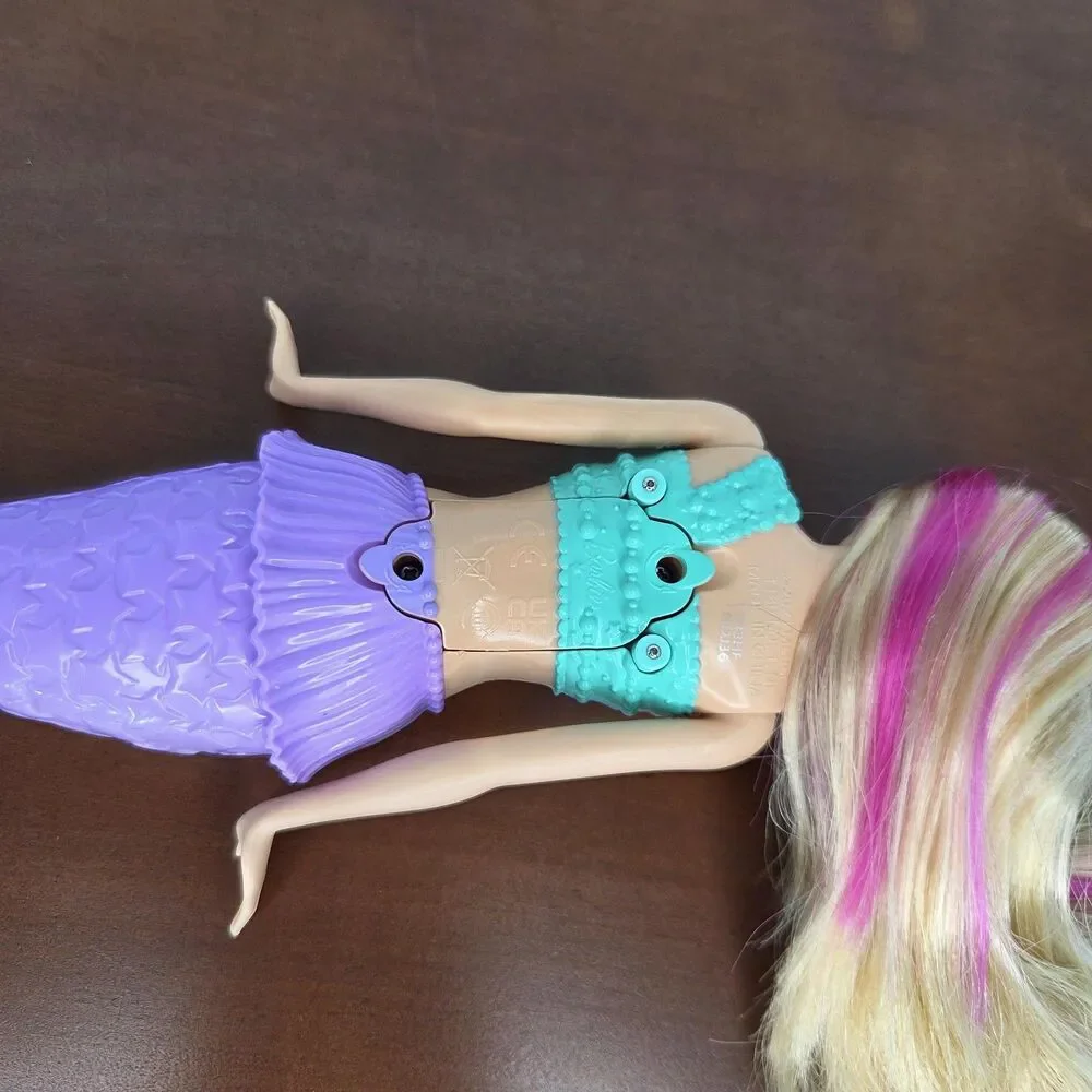 Barbie Dreamtopia Rainbow Lights Mermaid Doll Blonde Light-up Tail Star Tiara